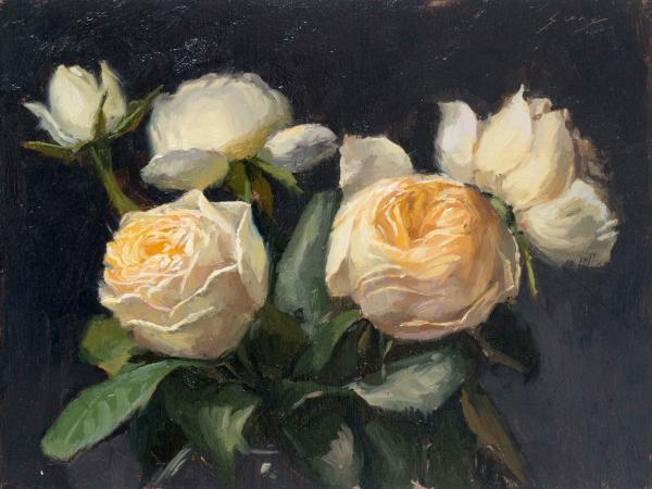 Study of Juliette Roses  (framed)